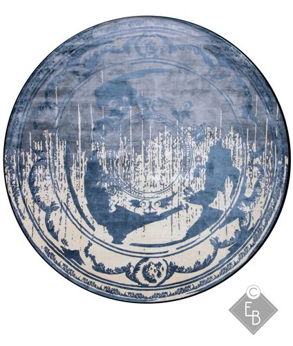 Традиционный ковер - FONTENAY NEW AGE SHADOW DUCK - Edition Bougainville - с рисунком / из пеньки / из шерсти