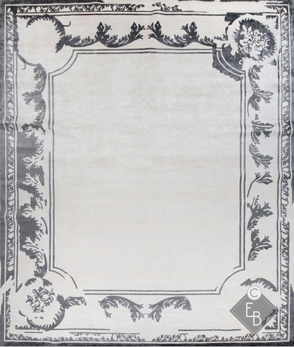 Традиционный ковер - FONTENAY NEW AGE FRAME SMOKE - Edition Bougainville - с рисунком / из пеньки / из шерсти