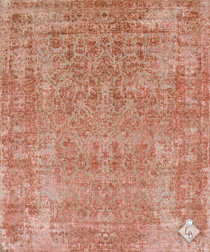Современный ковер - AZADEH ROSE MADDER - Edition Bougainville - с рисунком / из шерсти / из шелка