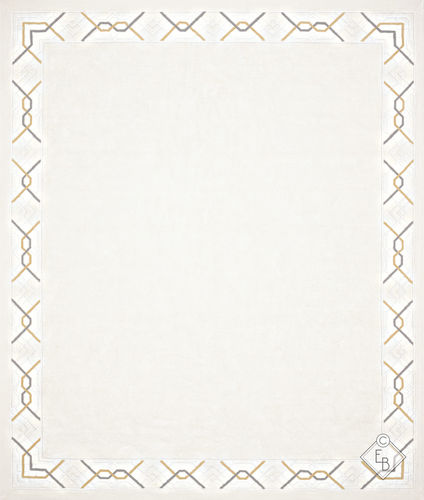 Современный ковер - DELANO TWILL - Edition Bougainville - геометрический / из ПЭТФ / из шерсти