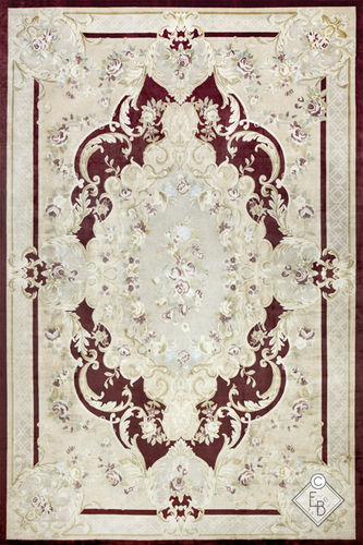 Традиционный ковер - STAEL STANDARD - Edition Bougainville - в цветочек / из ПЭТФ / из шерсти