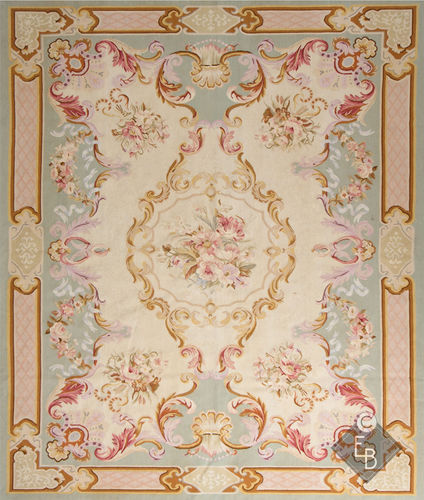 Традиционный ковер - VILLENEUVE STANDARD - Edition Bougainville - в цветочек / из ПЭТФ / из шерсти