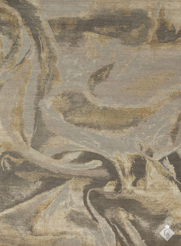 Современный ковер - SATIN OPALINE - Edition Bougainville - с рисунком / из ПЭТФ / из шерсти