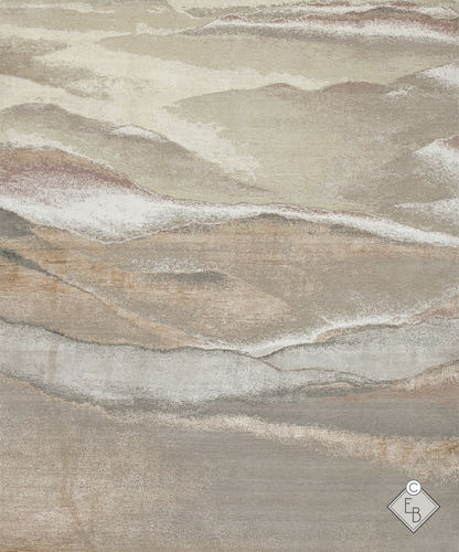 Современный ковер - CARCROSS LAND - Edition Bougainville - с рисунком / из бамбуковых волокон / из новозеландской шерсти