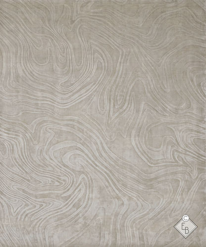 Современный ковер - LEITH BEIGE - Edition Bougainville - с рисунком / из шелка / прямоугольный