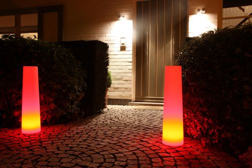 Современная световая колонна - TUBE - Imagilights - из стекла / LED / для наружного применения