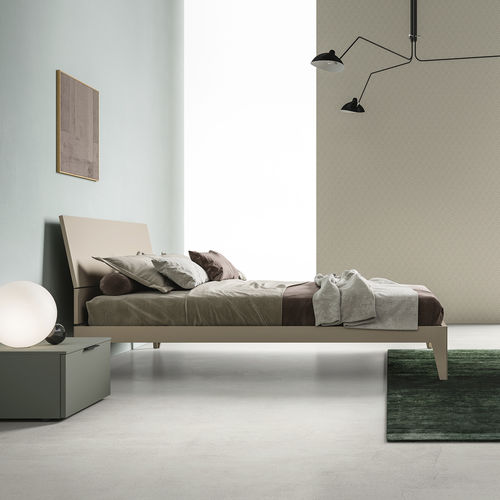 Двуспальная кровать - FOLD - ZALF spa - современная / с изголовьем / из меламина