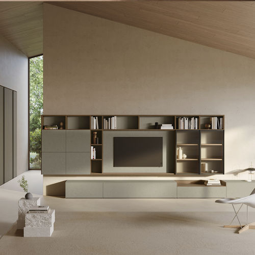 Современная стенка для гостиной - SM2520 - ZALF spa - из меламина