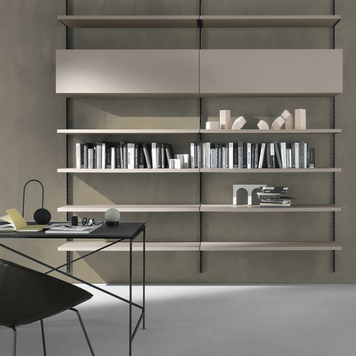 Настенный книжный шкаф - FLEXY EASY SM2205 - ZALF spa - модульный / современный / из металла