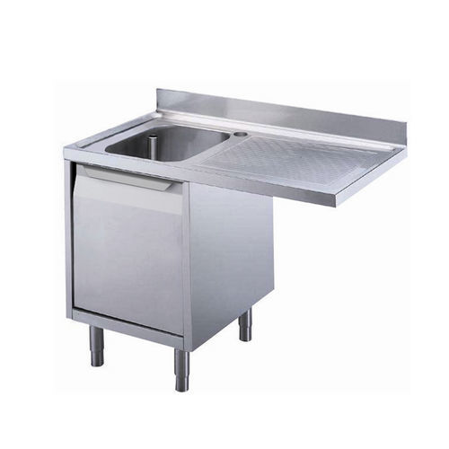 Кухонная раковина 1 чаша - 132928 - ZANUSSI PROFESSIONAL - с сушкой / из нержавеющей стали / отдельностоящая
