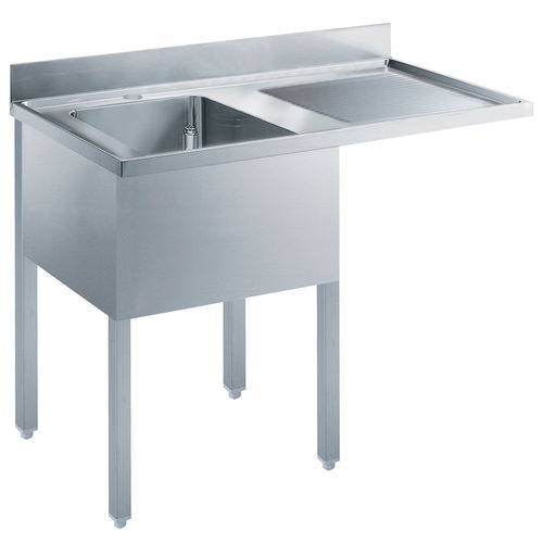Кухонная раковина 1 чаша - 132932 - ZANUSSI PROFESSIONAL - с сушкой / из нержавеющей стали / отдельностоящая