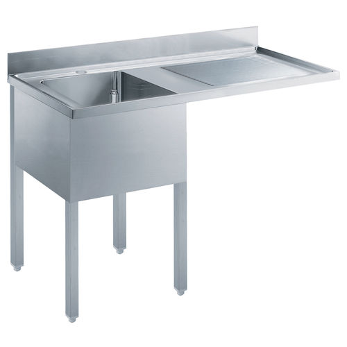 Кухонная раковина 1 чаша - 132934 - ZANUSSI PROFESSIONAL - с сушкой / из нержавеющей стали / отдельностоящая