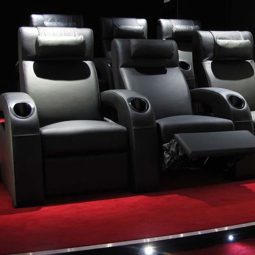 Кресло для кинотеатра из кожи - VOTRE CINEMA - домашний кинотеатр / для бытового использования / черное