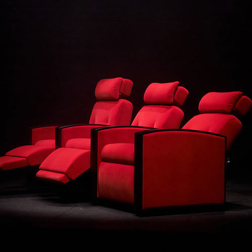 Кресло для кинотеатра из кожи - VOTRE CINEMA - домашний кинотеатр / для бытового использования / фиолетовое