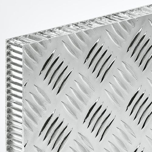 Сэндвич-панель для внутренней компоновки - COMPOCEL® ALU-RIS, ALU-MAN - Cel Components S.r.l. - для напольной поверхности / 2 поверхности из алюминия / сотовая конструкция из алюминия