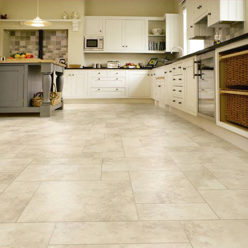 Напольное покрытие из ПВХ - ART SELECT : LM03 ALDERNEY LIMESTONE - KARNDEAN - для домашнего использования / из плит / из реек