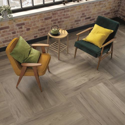 Напольное покрытие ПВХ - OPUS : WP329 BLEACHED GREY WALNUT - KARNDEAN - для домашнего использования / из реек / естественная отделка