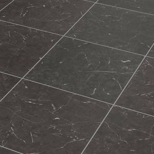 Напольное покрытие из ПВХ - KNIGHT TILE : T74 MIDNIGHT BLACK MARBLE - KARNDEAN - для домашнего использования / из плит / гладкое