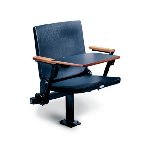 Стул для аудитории из ткани - DIMENSION® 674 - American Seating - из пластика / складной / с пюпитром