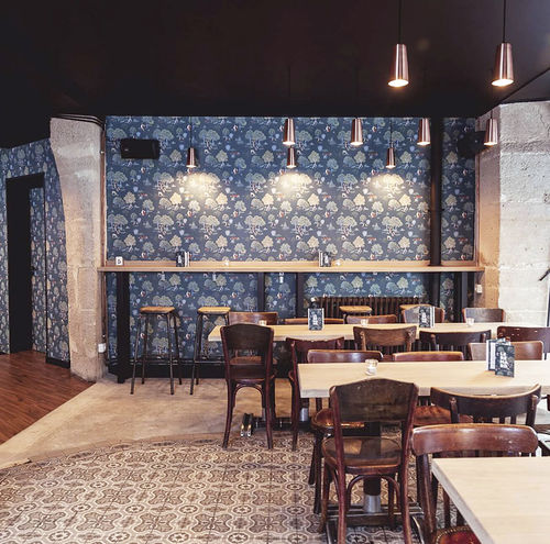Современный обои - Papier peint personnalisé sur mesure Renard Bar Paris - Ohmywall - в цветочек / природный мотив / с рисунком животных