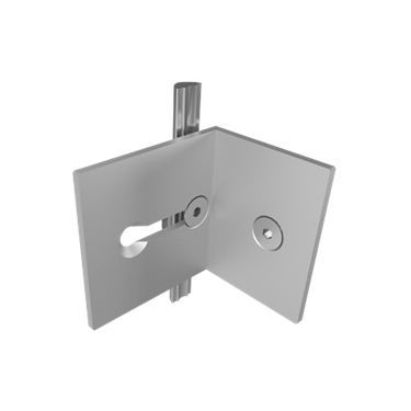 Крепежная система алюминий - W 575-080 - OCTANORM - для двери