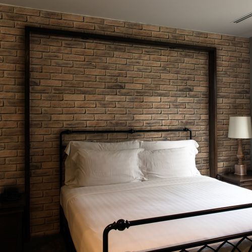 Облицовочный кирпич из бетона - MASTERBRICK KHAKI - Mathios SA - для наружного использования / внутренний / старинный