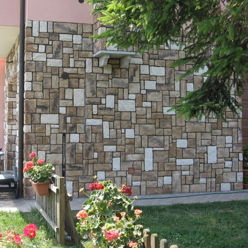Облицовка из бетона - CLASSIC : TUSCANY BROWN - Mathios SA - для наружного использования / внутренняя / текстурированная