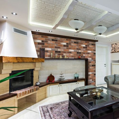 Декоративный облицовочный кирпич - MASTERBRICK COPPER - Mathios SA - из бетона / для наружного использования / внутренний