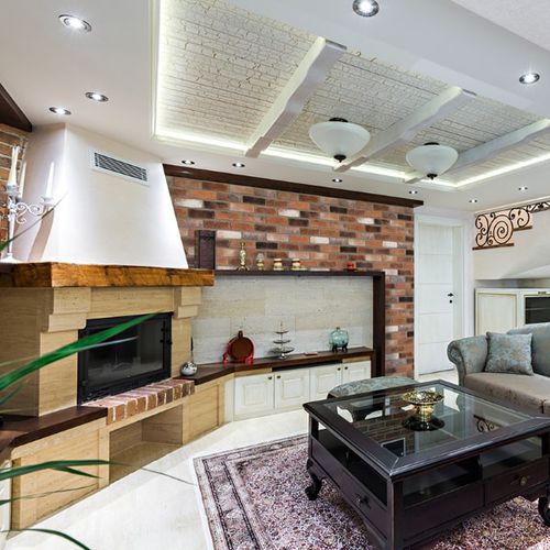 Декоративный облицовочный кирпич - DECO AGED RED - Mathios SA - из бетона / для наружного использования / внутренний