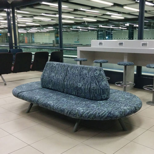 Современная банкетка - EGLIN FS - Race Furniture - из ткани / для профессионального использования / спиной к спине