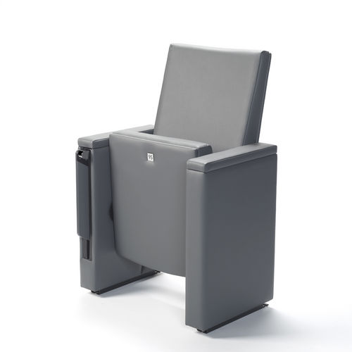 Стилизованное кресло для аудитории - PRESTBURY - Race Furniture - из кожи / серое / для профессионального использования