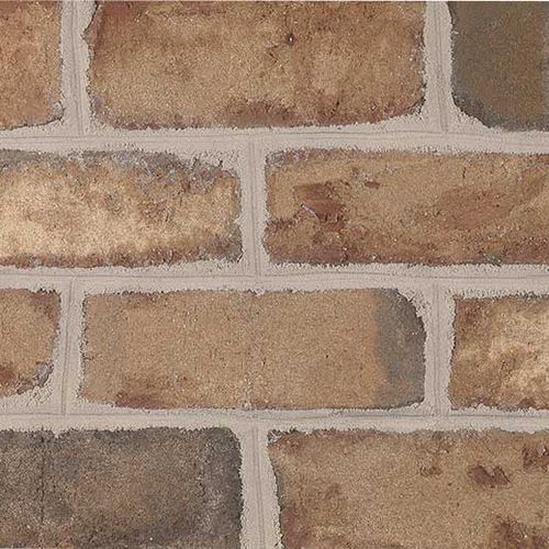 Кирпич для фасада - OLD IRVINGTON - PINE HALL BRICK - полный / коричневый / ручной работы