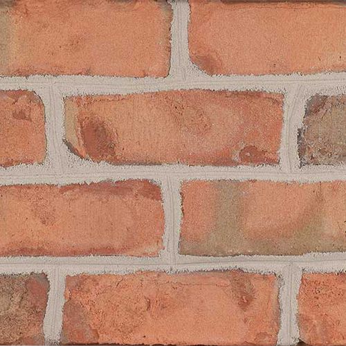 Кирпич для фасада - STRATFORD ROSE - PINE HALL BRICK - полный / белый / розовый
