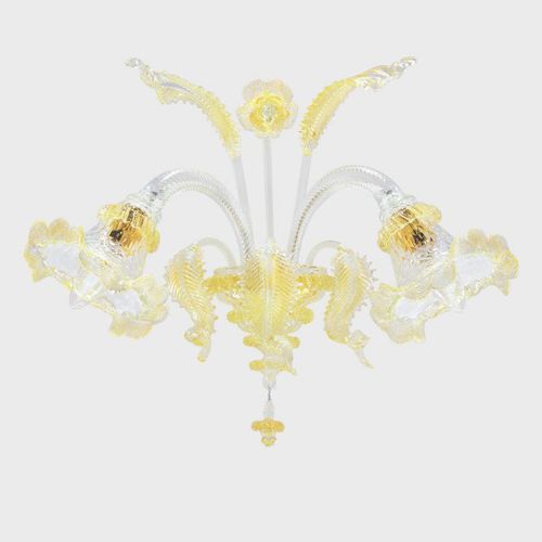 Классический настенный светильник - GOLD ATENA  - Sogni di Cristallo - для интерьера / из дутого стекла / из муранского стекла