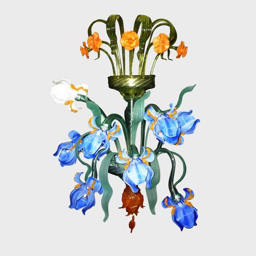 Классический настенный светильник - IRIS DELUXE - Sogni di Cristallo - для интерьера / из муранского стекла / фиксированный