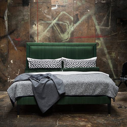 Двуспальная кровать - VIRGINIA 01 - Savoir Beds - современная / обитая / с изголовьем