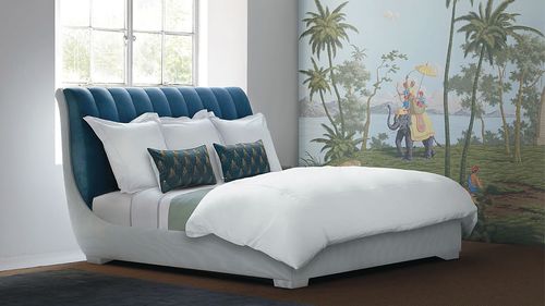 Двуспальная кровать - COUTURIER 01 - Savoir Beds - современная / обитая / из бархата
