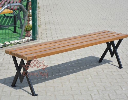 Современная общественная скамейка - MALOTT - KRONEMAG MILLENIUM srl - из дерева / из металла / без спинки
