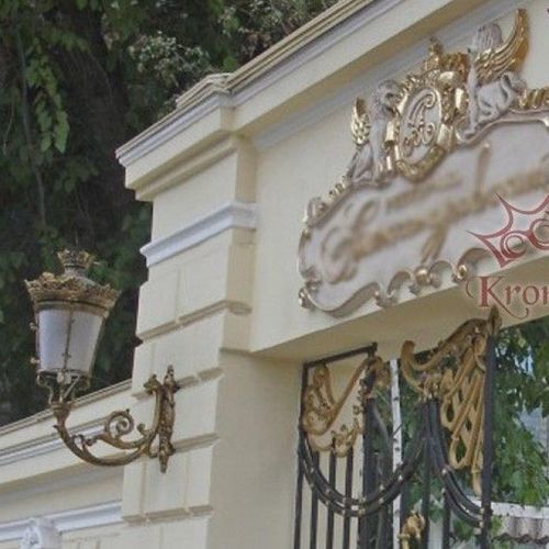 Стилизованный настенный светильник - ME503.PALASIO - KRONEMAG MILLENIUM srl - для наружного применения / из чугуна / фонарь