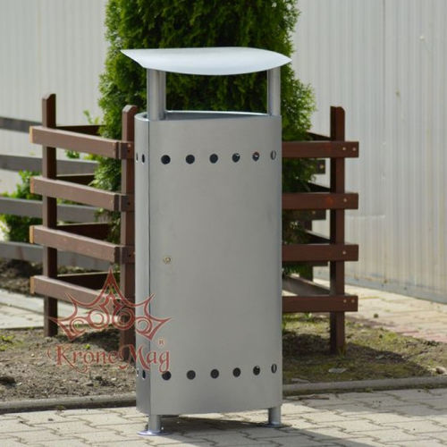 Мусорный контейнер из гальванизированной стали - URBAN 16C - KRONEMAG MILLENIUM srl - для наружного применения / для общественных мест / для школ