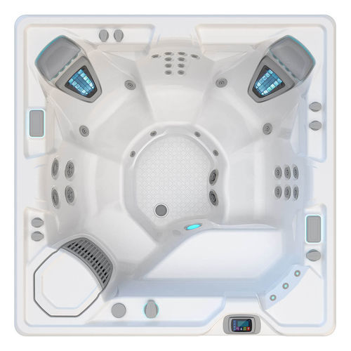 Каркасная спа-ванна - VANGUARD™ - HotSpring® Spas - квадратная / 6 мест / из акрила
