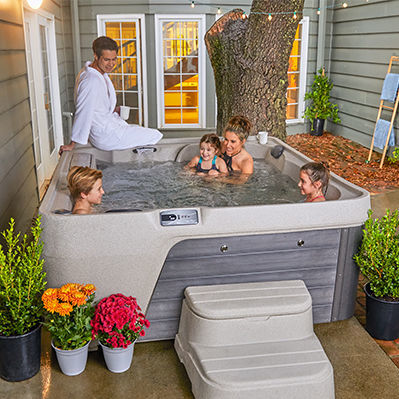 Каркасная спа-ванна - EXCURSION™ PREMIER - HotSpring® Spas - прямоугольная / 5 мест / из акрила
