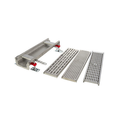 Сливной канал для душа из нержавеющей стали - MODULAR 125 - ACO Building Drainage - из решетки