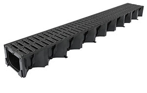 Лоток канализации с решеткой - HexDrain - ACO Building Drainage - из полипропилена / из гальванизированной стали / для общественных мест