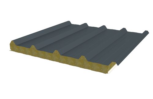 Сэндвич-панель для кровли - JI VULCASTEEL ROOF ALPHA - Joris Ide - металлическая поверхность / прокладка из асбеста
