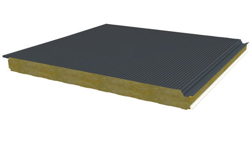 Сэндвич-панель для облицовки - JI VULCASTEEL WALL 1000FC MICRO - Joris Ide - металлическая поверхность / прокладка из асбеста