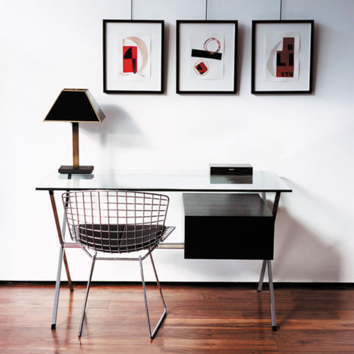 Напольный рабочий стол - Albini Mini Desk - Knoll international - современный / из стекла / прямой