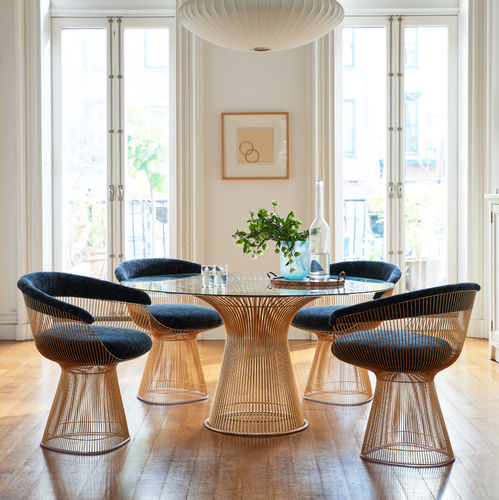 Современный cтул - Platner - Knoll international - для интерьера / из ткани / с основанием из стали