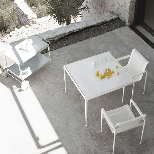 Современный обеденный стол - 1966 - Knoll international - из стали / из фарфора / с основанием из литого алюминия
