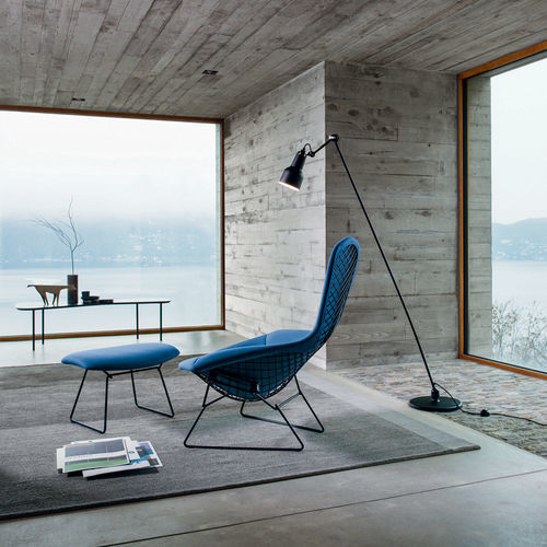Современное кресло - Bertoia  - Knoll international - из ткани / из хромированной стали / из металлической проволоки